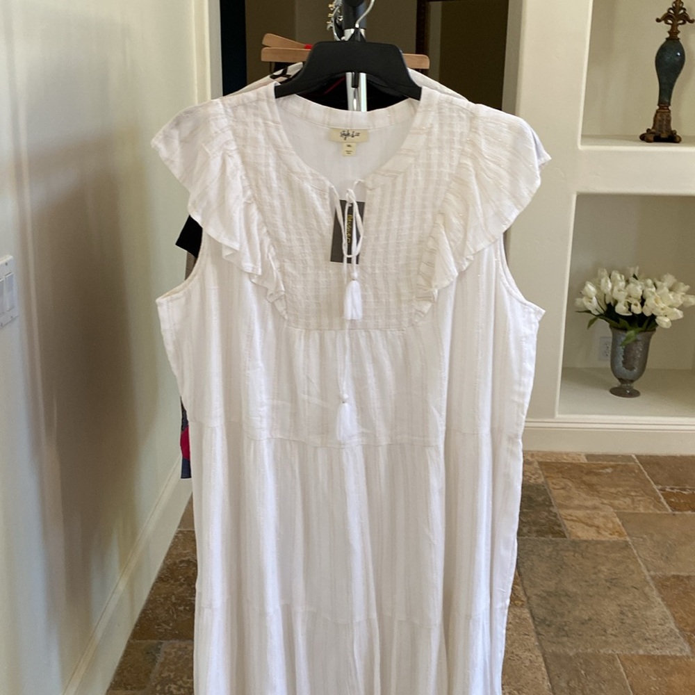 Style & Co Shimmer Dress - white - size XXL. - Picture 2 of 5